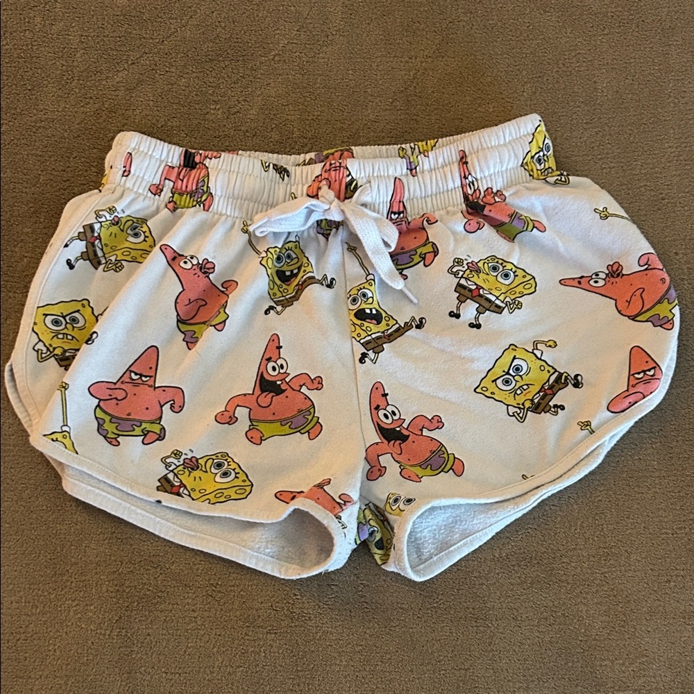 Nickelodeon SpongeBob & Patrick Kids' White Cartoon Shorts